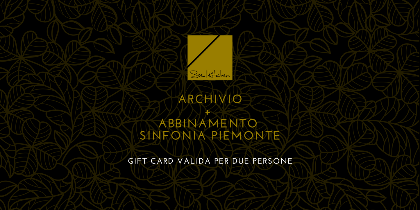 ARCHIVIO (9 portate) - + SINFONIA PIEMONTE